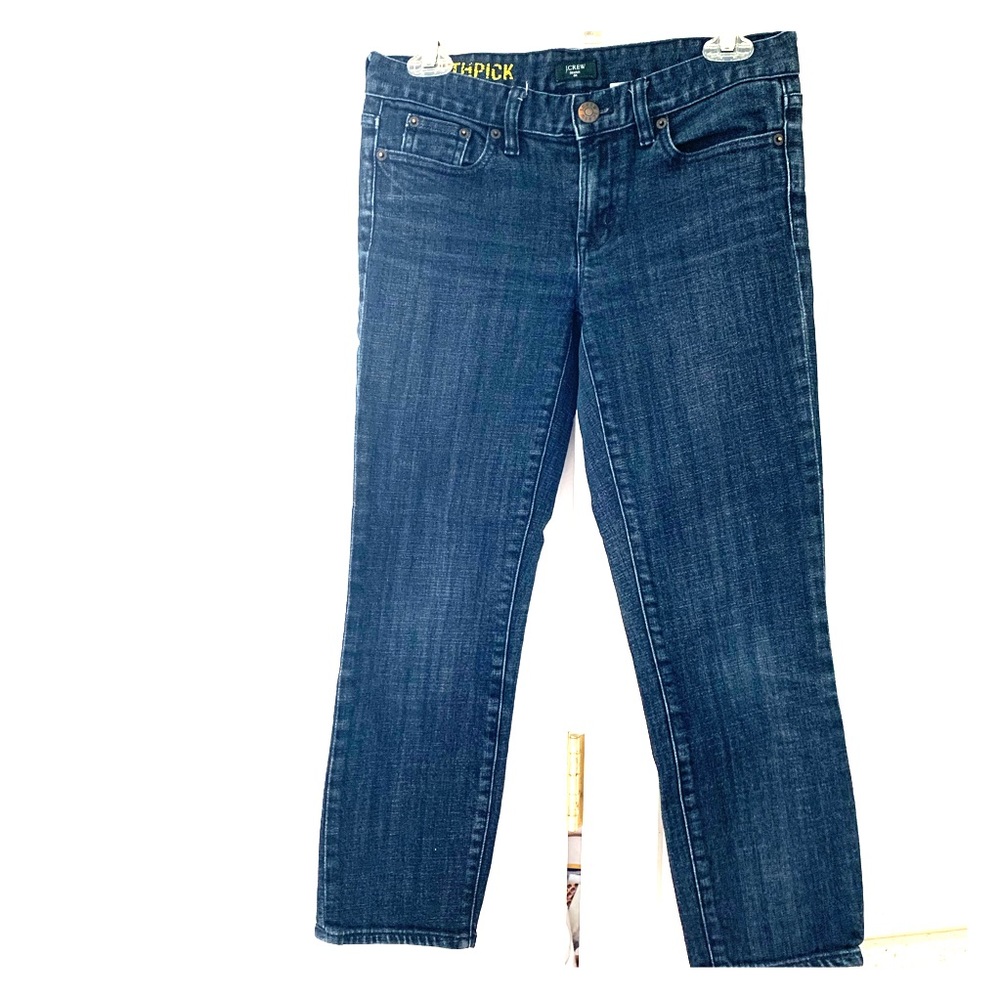 Jcrew toothpick dark wash jeans